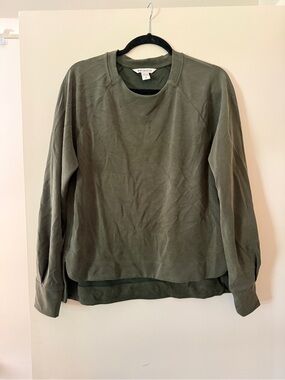 Athleta Olive Crewneck Pullover